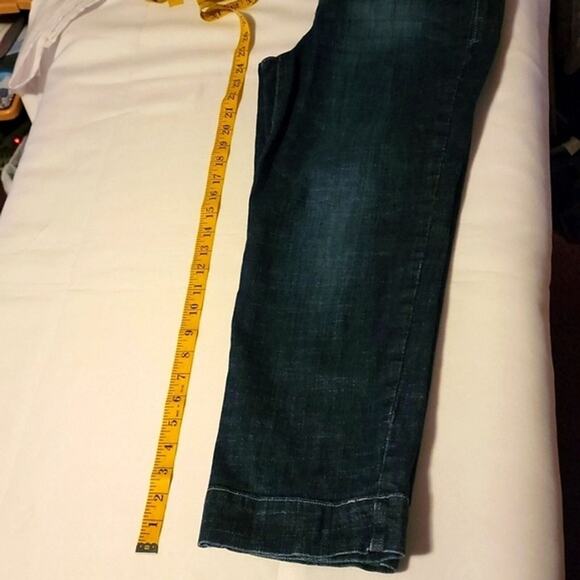 Tommy Hilfiger Hope Crop Dark Washed Capri Jeans sz 4 - Picture 6 of 7